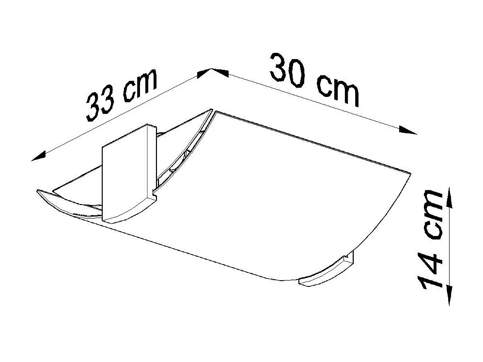Sollux EMILIO Plafonnier à 2 Lumières Blanc, Wengé, E27