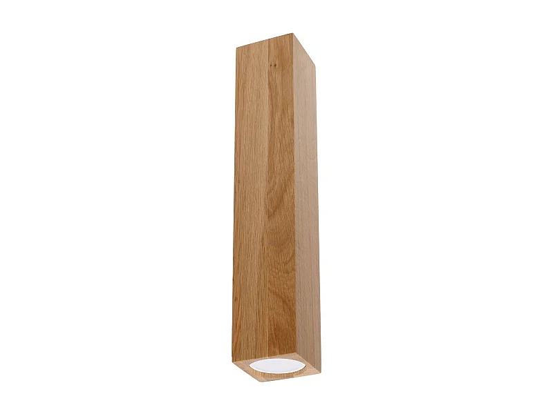 Sollux lichting Keke Eiche Quadratischer Aufbau-Einbaustrahler Holz, 17cm