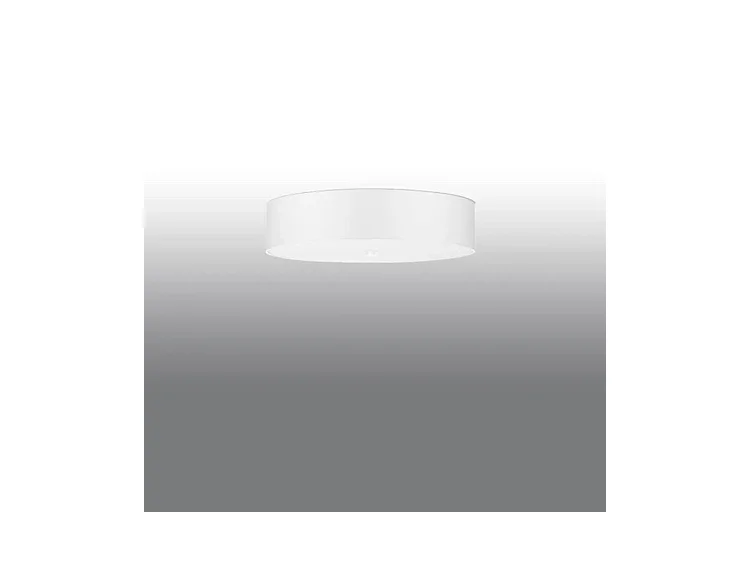 Plafondlampen Skala Minimalistisch Van  - 5 Lichtbronnen - L.50 X H.16 Cm - Wit