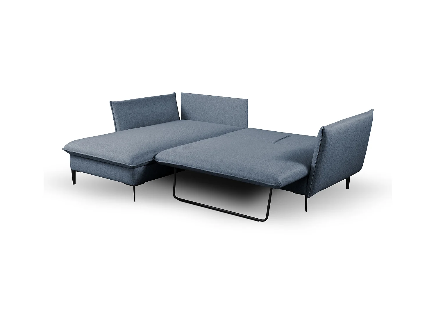 Divano letto angolare in Tessuto Blu marine - Angolo a sinistra - LAZARE di PASCAL MORABITO