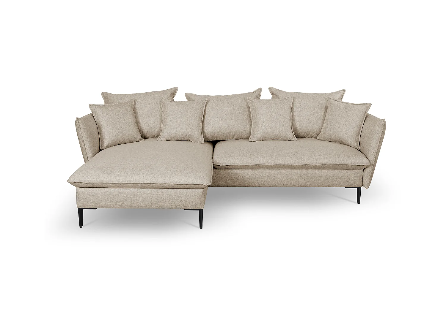 Hoekslaapbank LAZARE van PASCAL MORABITO - Stof - Beige - Hoek links