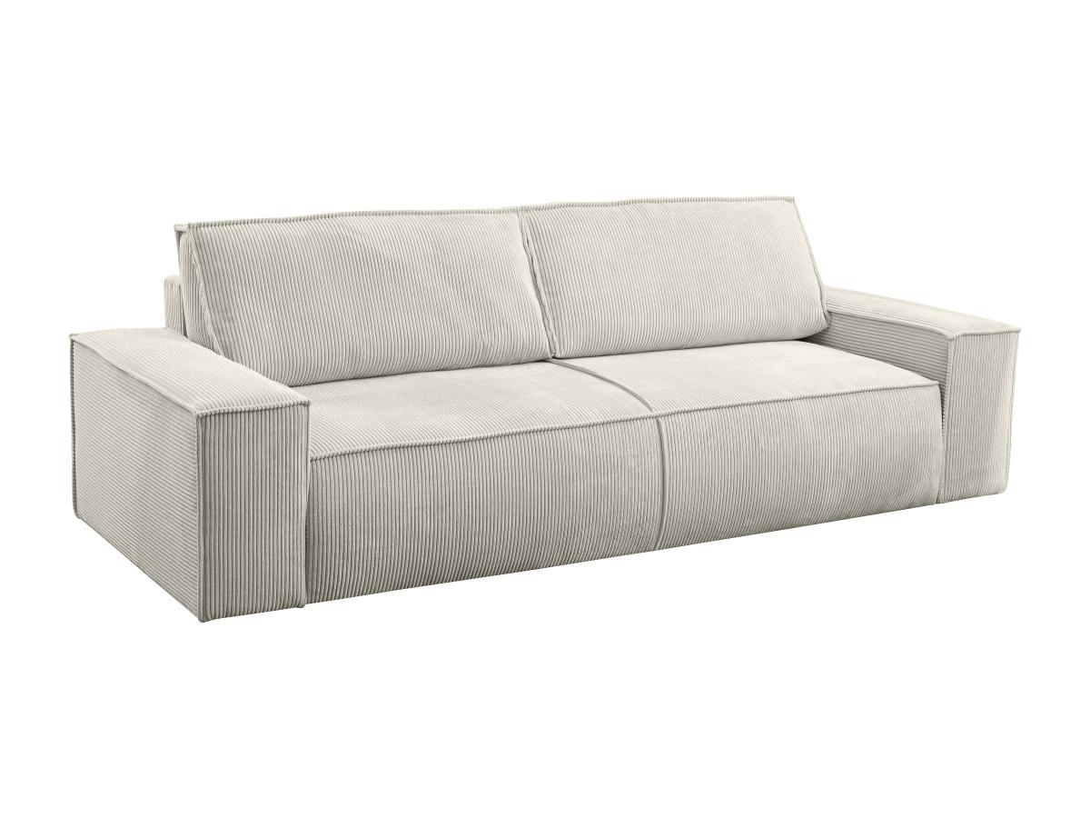 Schlafsofa 4-Sitzer - Cord - Beige - AMELIA günstig online kaufen