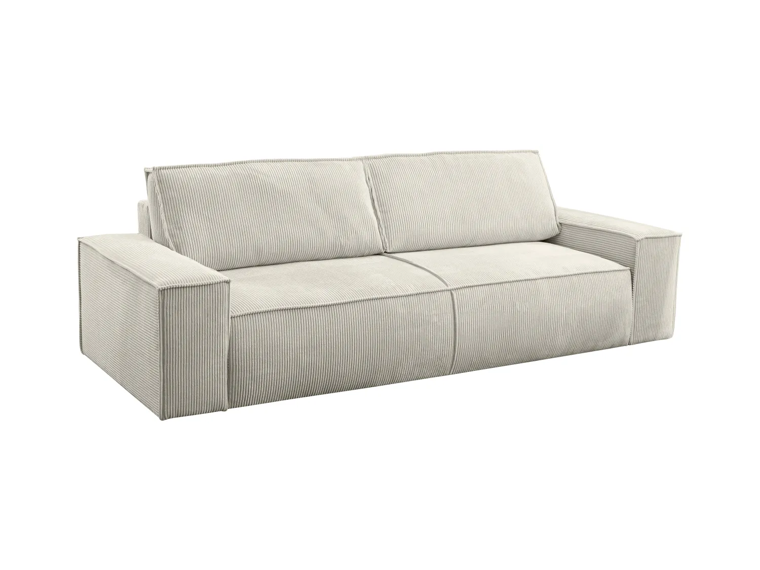 Sofá cama de 4 plazas de pana beige AMELIA de PASCAL MORABITO