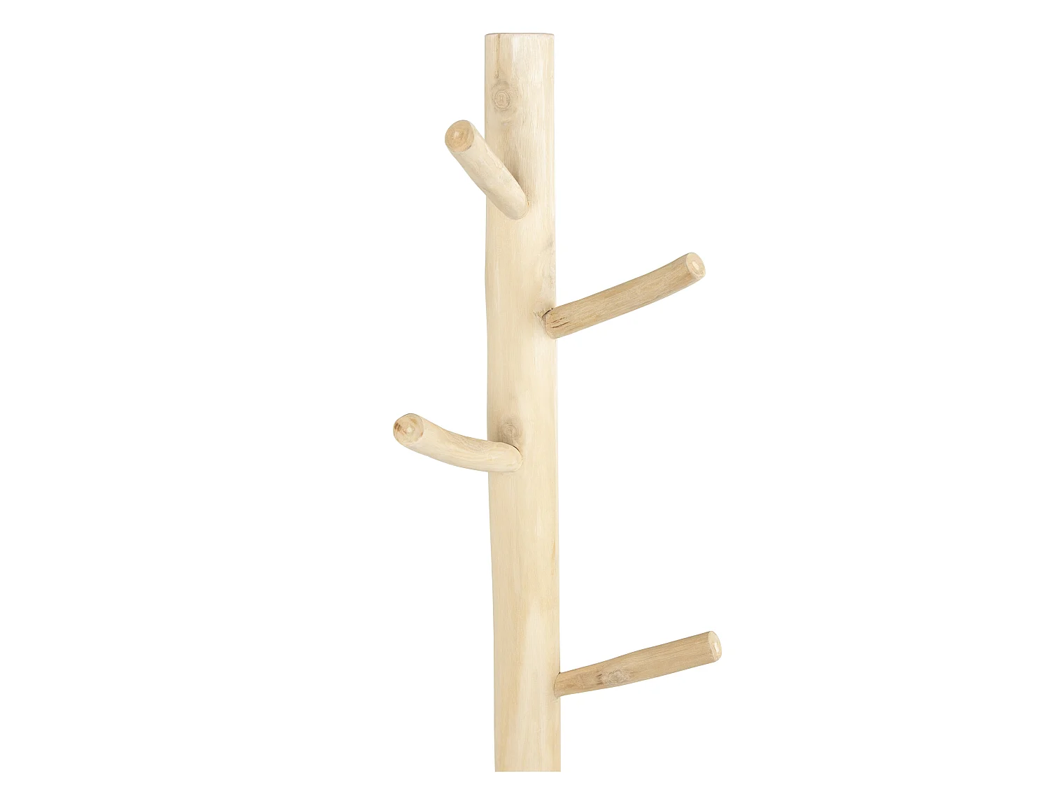 Porte-manteaux  en bois de teck - Coloris : Naturel - LIPALIA