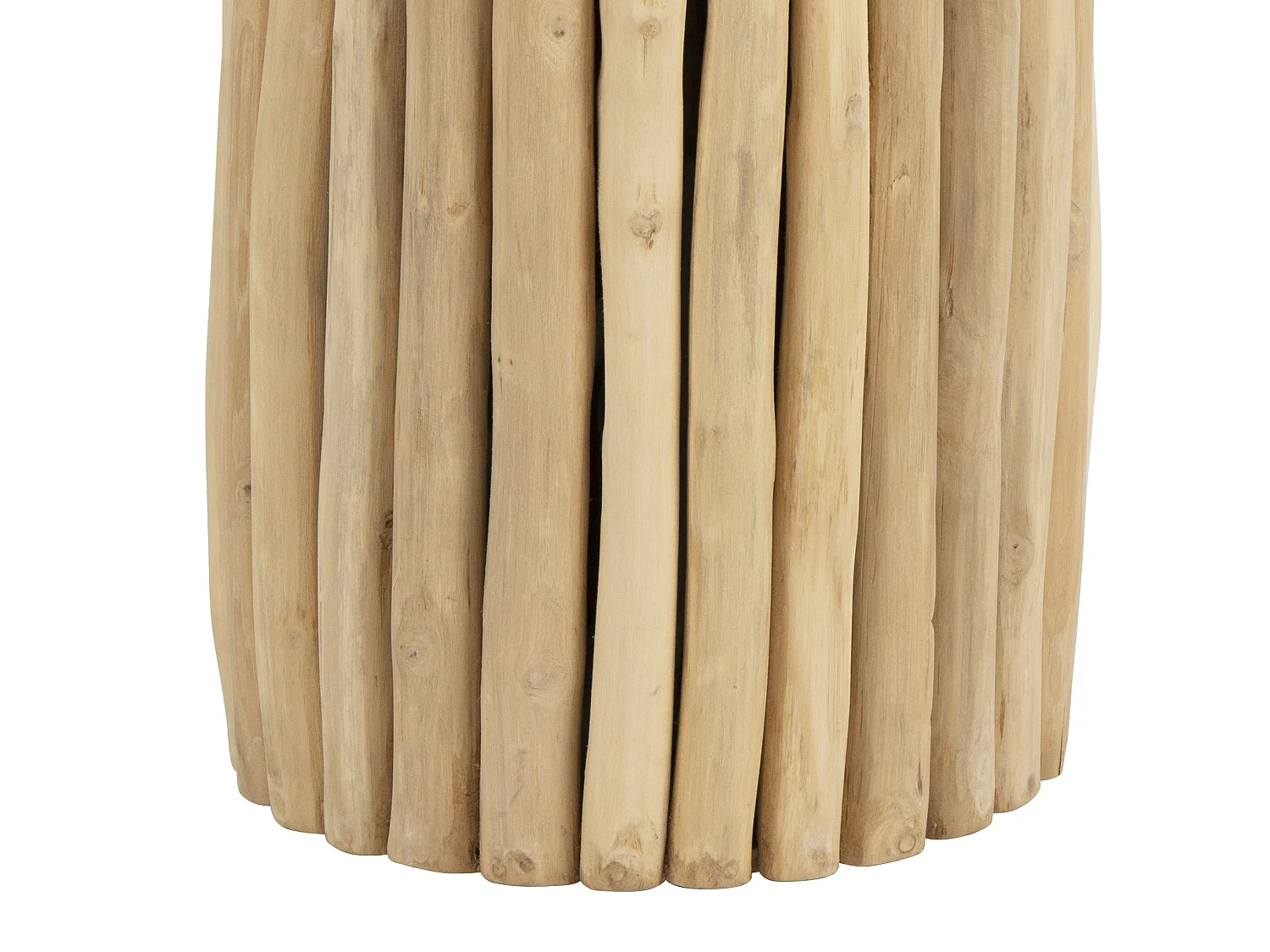 Beistelltisch - Teakholz - Naturfarben - LUTIANA