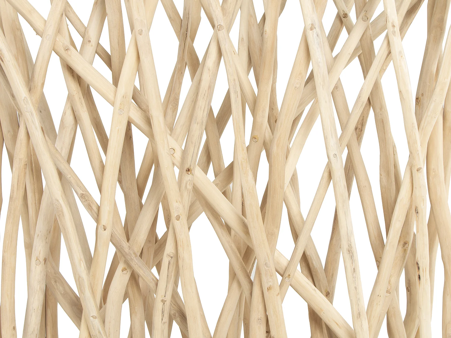 Konsola z hartowanego szkła i drewna teak – kolor: naturalny – GAYANA