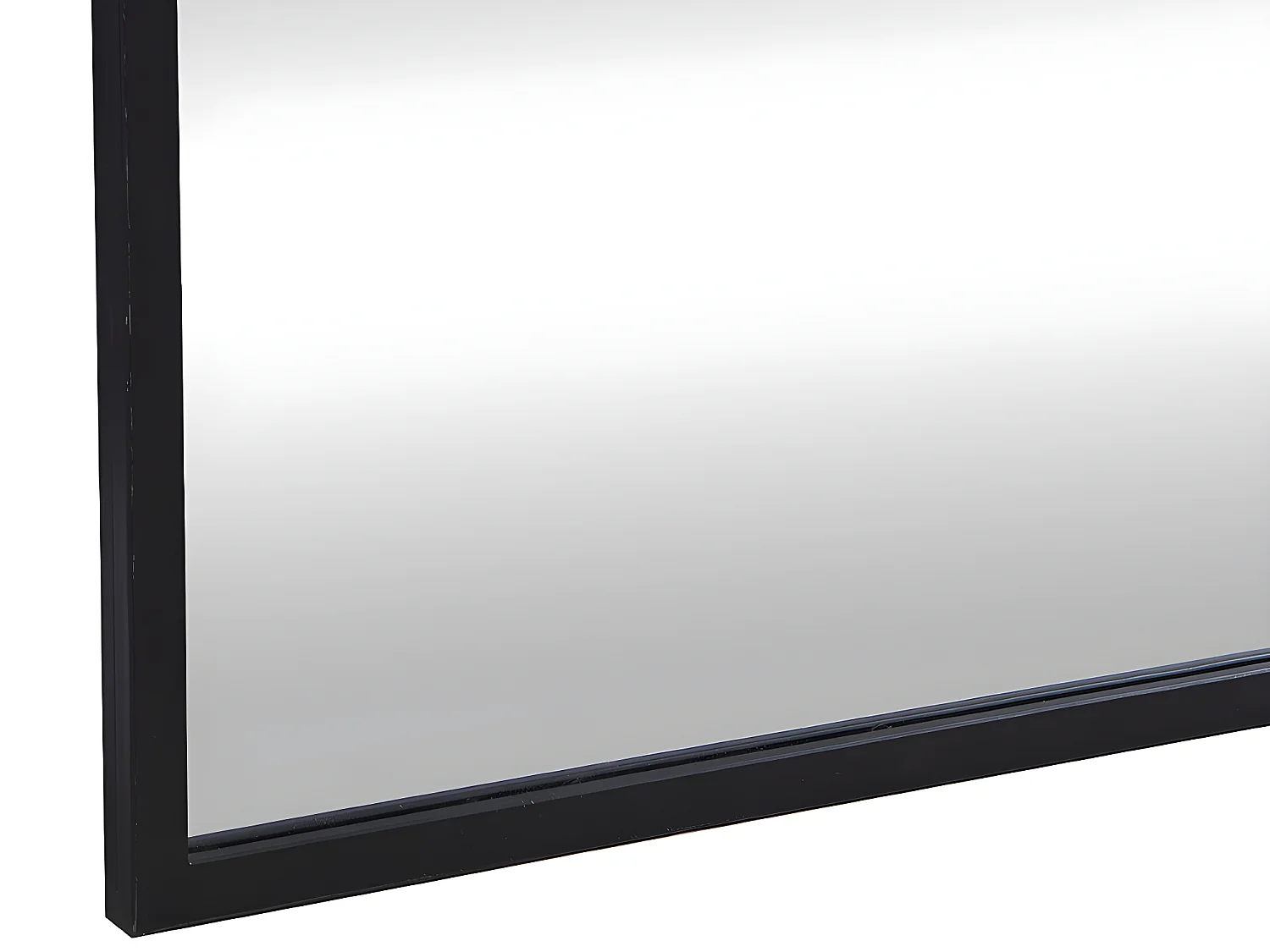 Specchio industriale L.150 x H.130 cm in Metallo Nero - MALDONIA