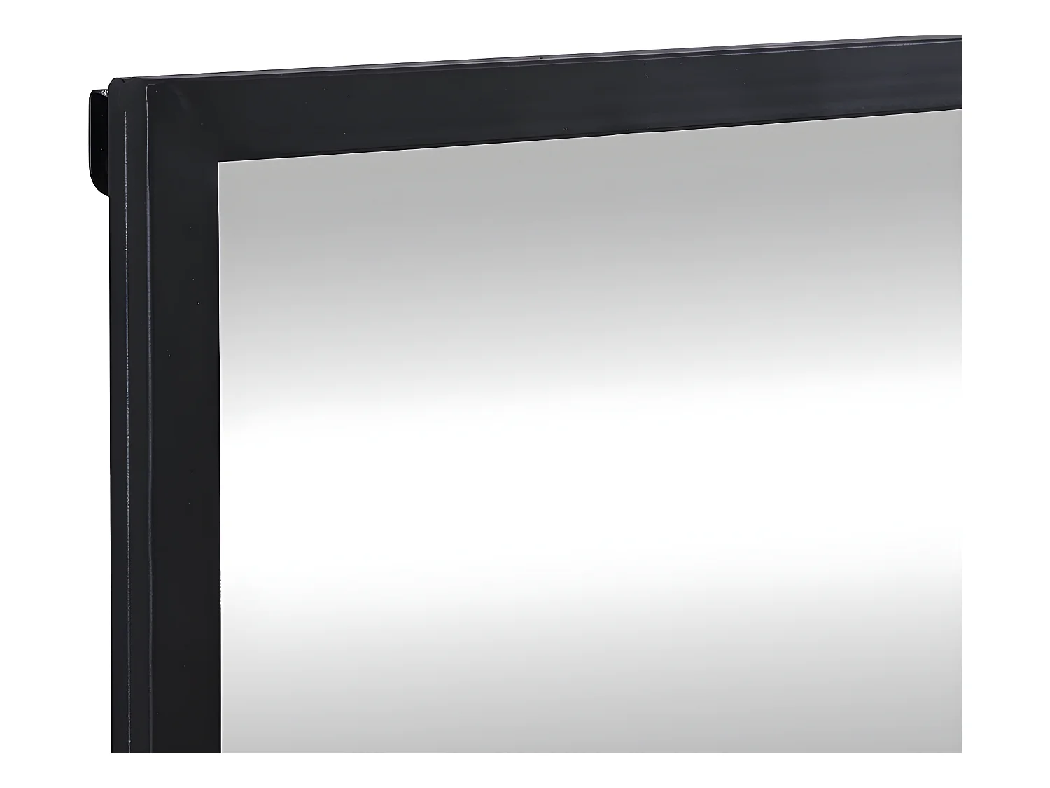 Lustro dekonstrukcyjne, z metalu – 150 × 130 cm (szer. × wys.) – kolor czarny MALDONIA