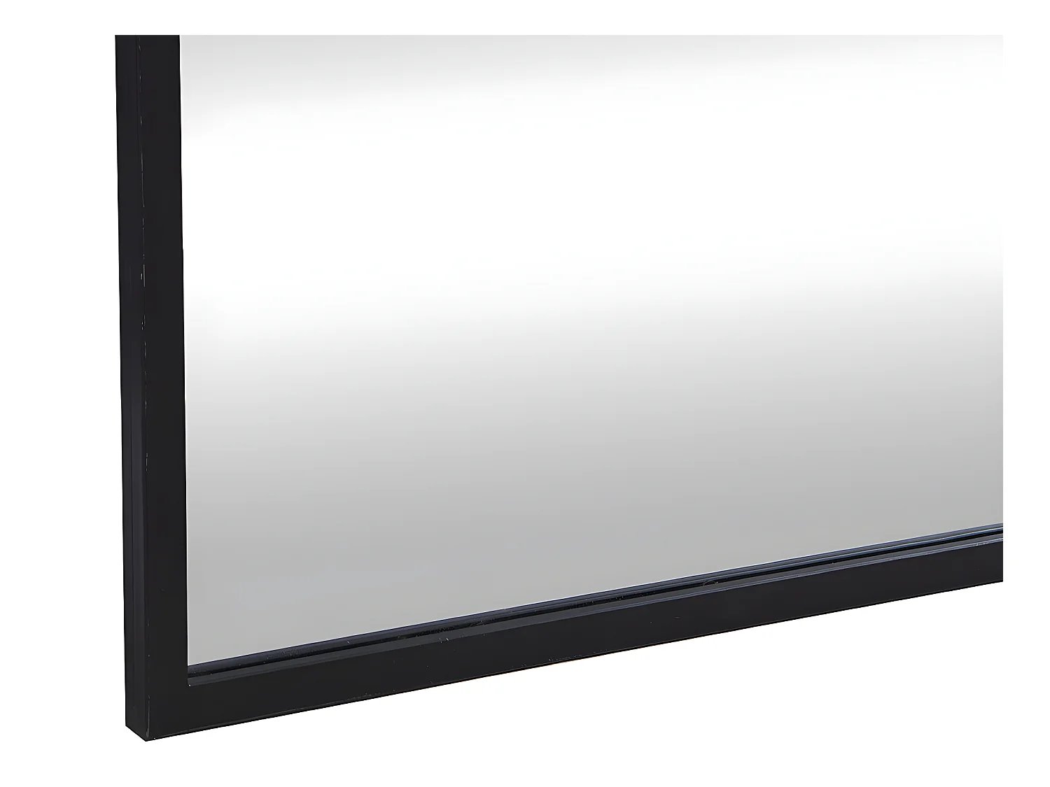 Lustro dekonstrukcyjne, z metalu – 150 × 130 cm (szer. × wys.) – kolor czarny MALDONIA