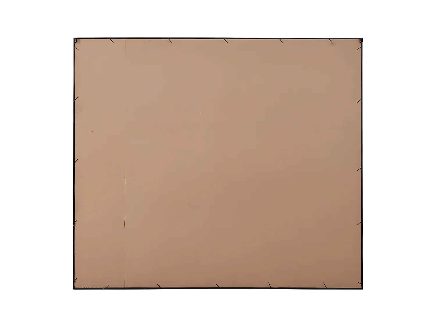 Lustro dekonstrukcyjne, z metalu – 150 × 130 cm (szer. × wys.) – kolor czarny MALDONIA