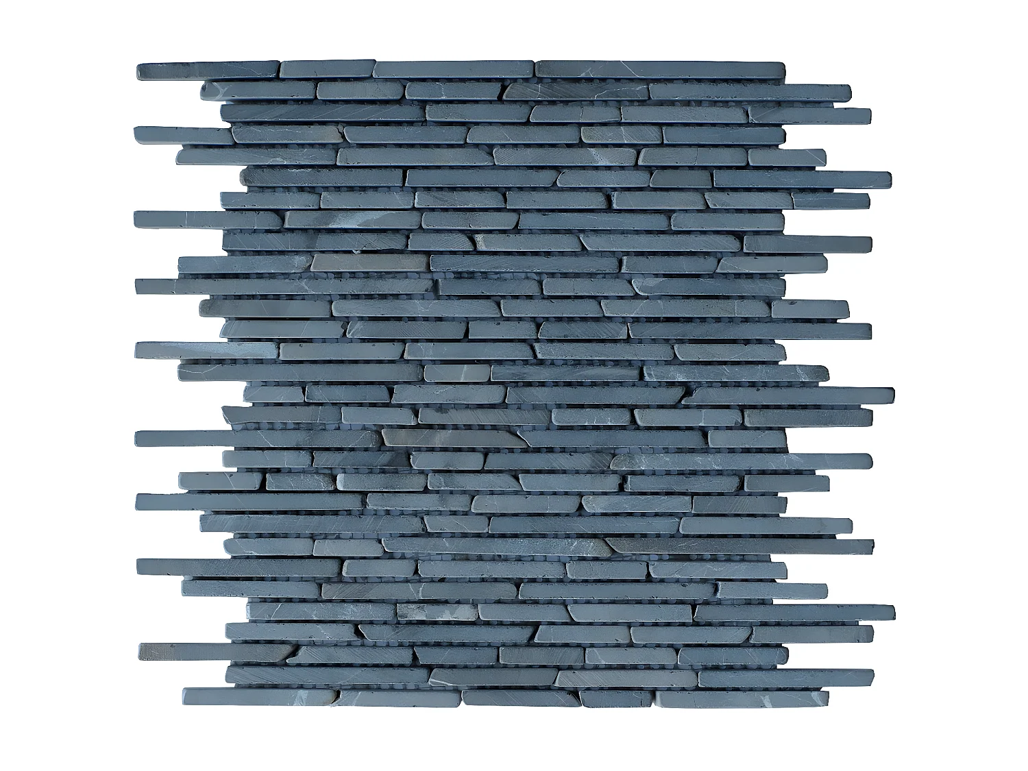 Mozaïek vloer en wand in antracietgrijs marmer - set van 1m² - MOYALI