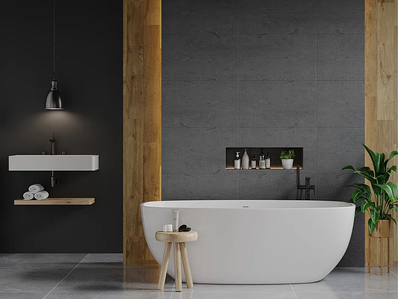 Feuille de béton - pack de 1,5m² - Gris anthracite - 10 feuilles - ZALIOR