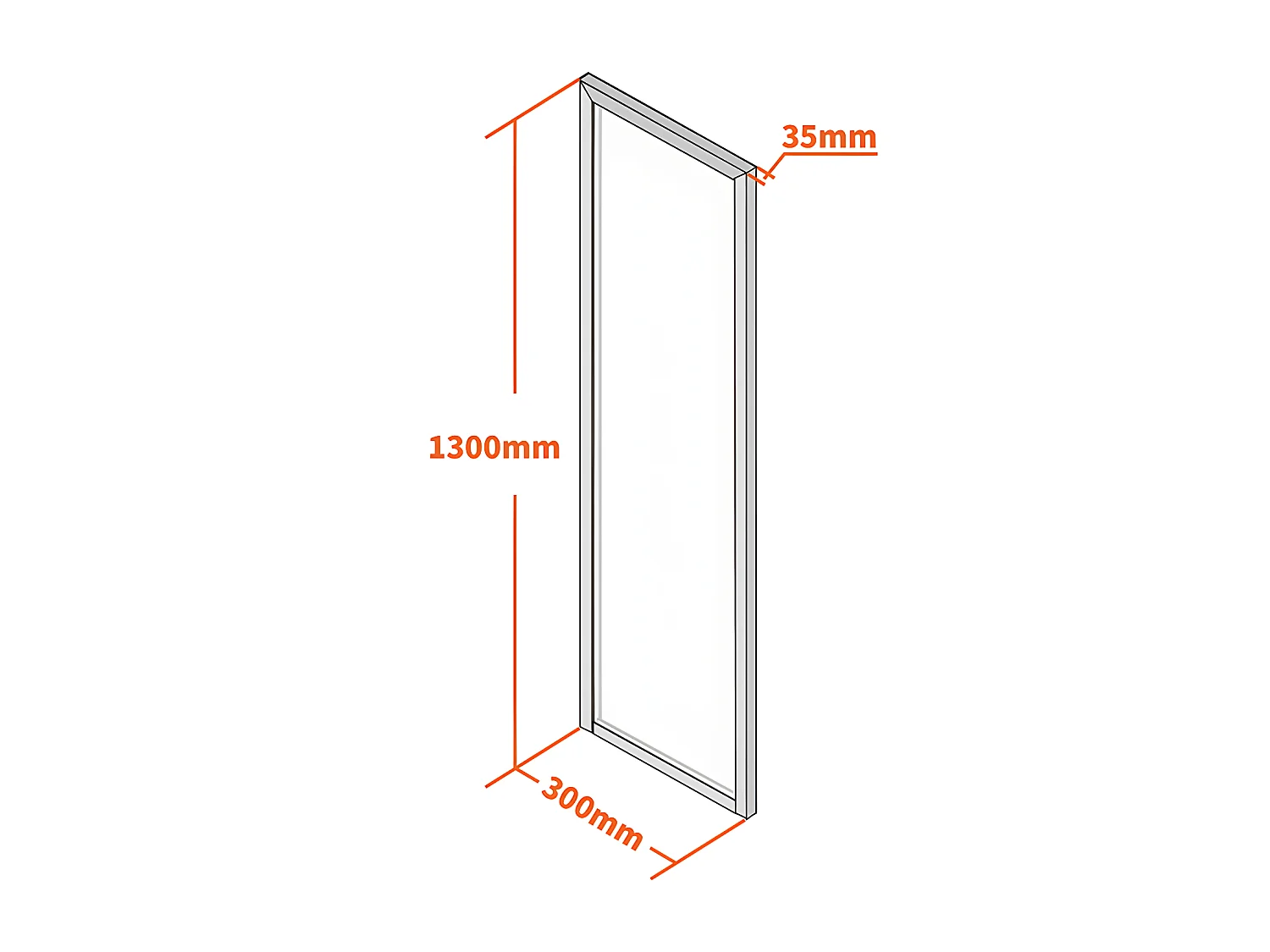 Atelier-Glaswand - 30 x 130 cm - thermolackiertes Aluminium - Schwarz - BAYVIEW