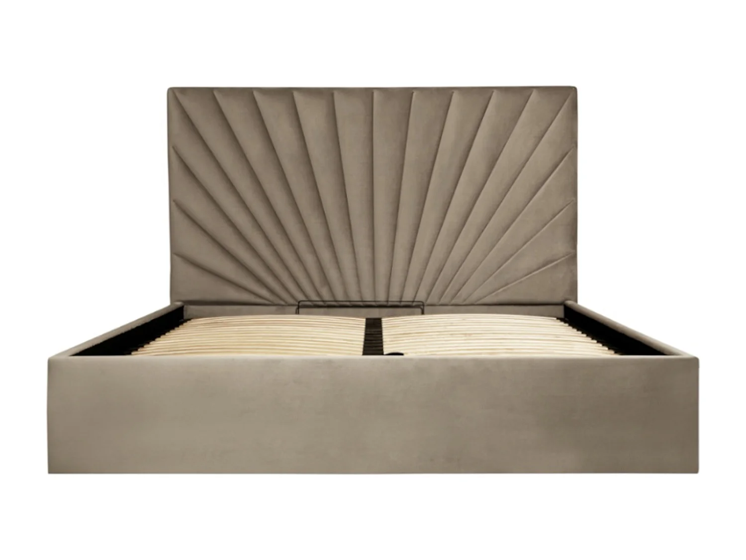 Canapé abatible 140 x 190 cm - Terciopelo - Topo - RILIODA de Pascal Morabito