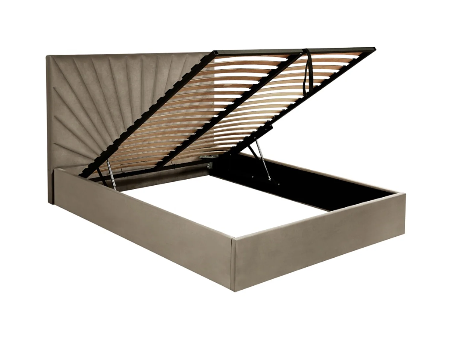 Canapé abatible 140 x 190 cm - Terciopelo - Topo - RILIODA de Pascal Morabito