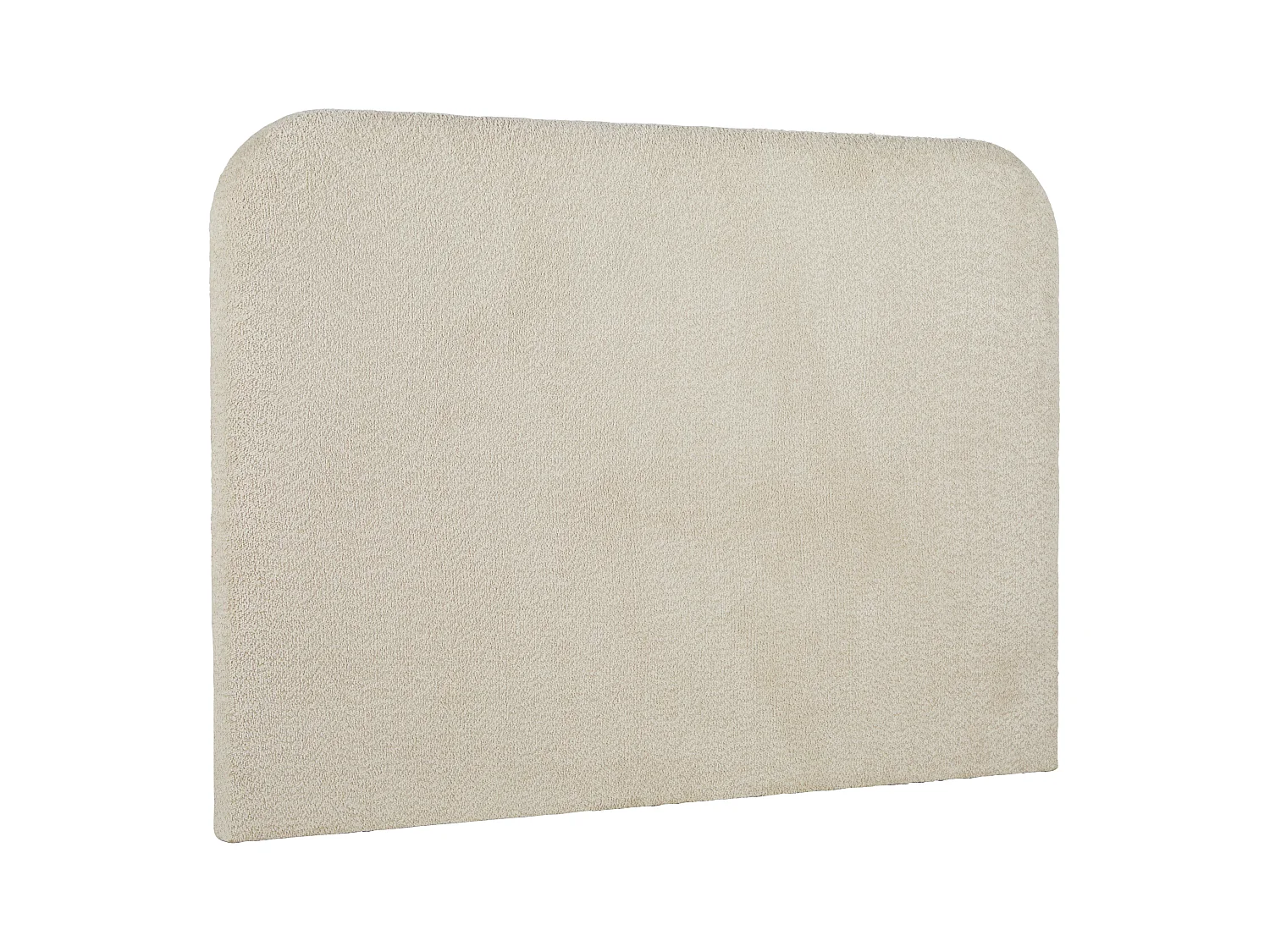Cabecero 160 cm SANTADI - Tela efecto rizado - Crudo
