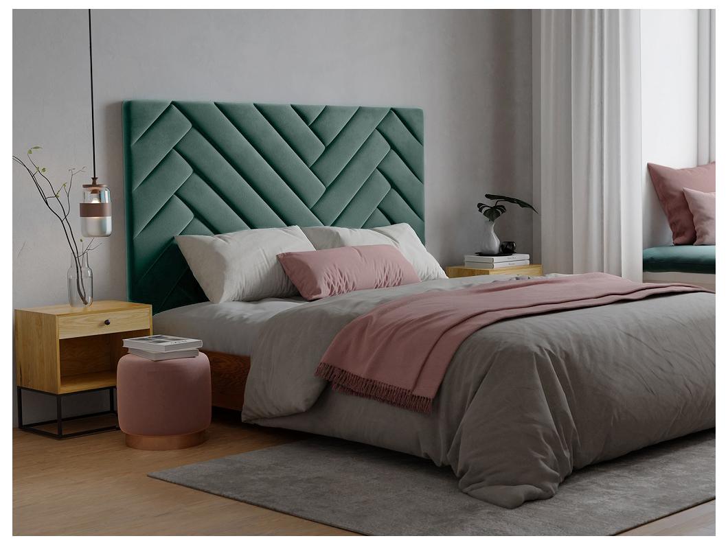 Cabecero 160 cm - Terciopelo - Verde azulado - SUKIALI