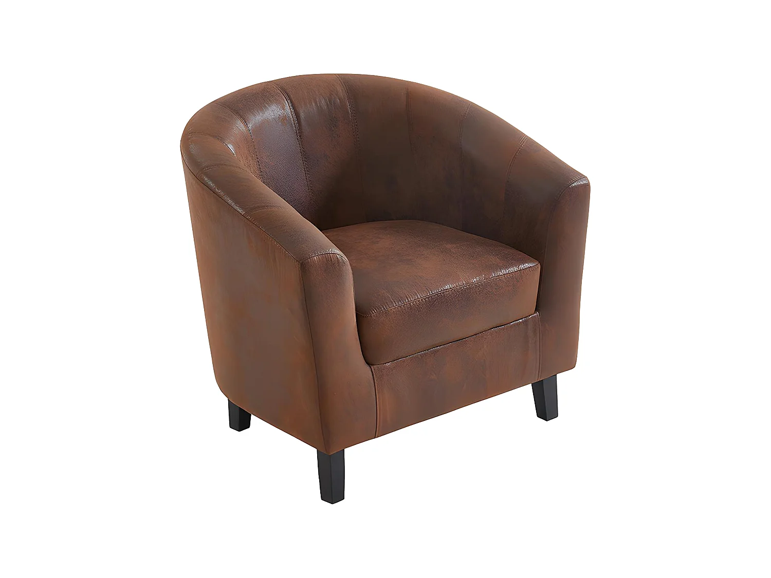 Lounge-Sessel - Microfaser - Braun - CRISTOBAL II