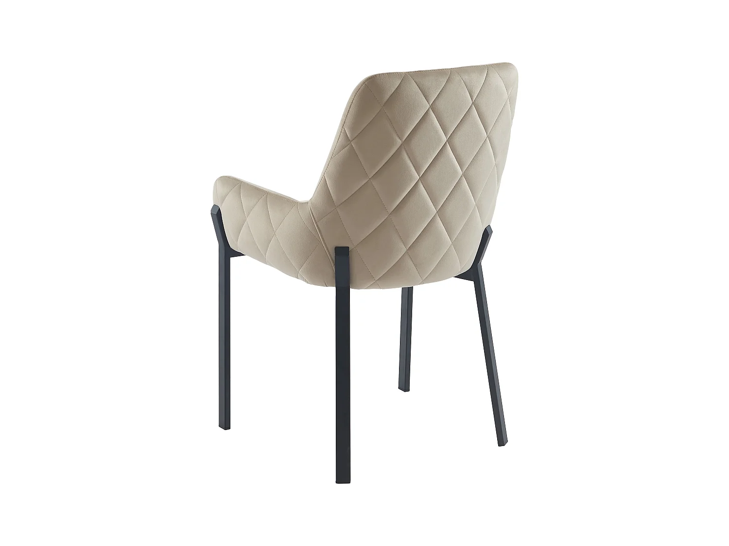 Juego de 2 sillas con brazos de terciopelo y metal - Beige - CAROLONA de Pascal MORABITO