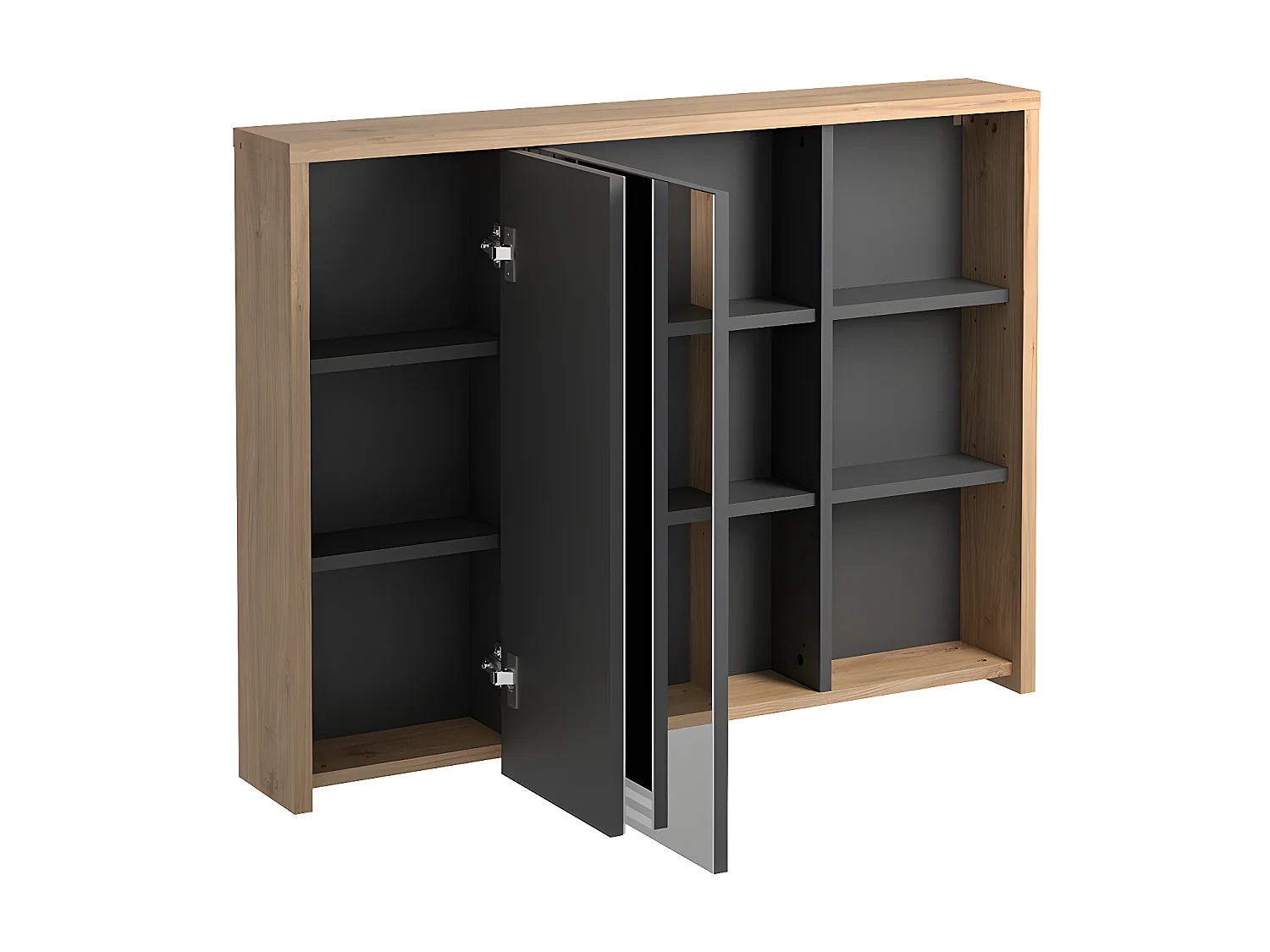 Badezimmer Spiegelschrank - Naturfarben - 100 cm - PURNAL