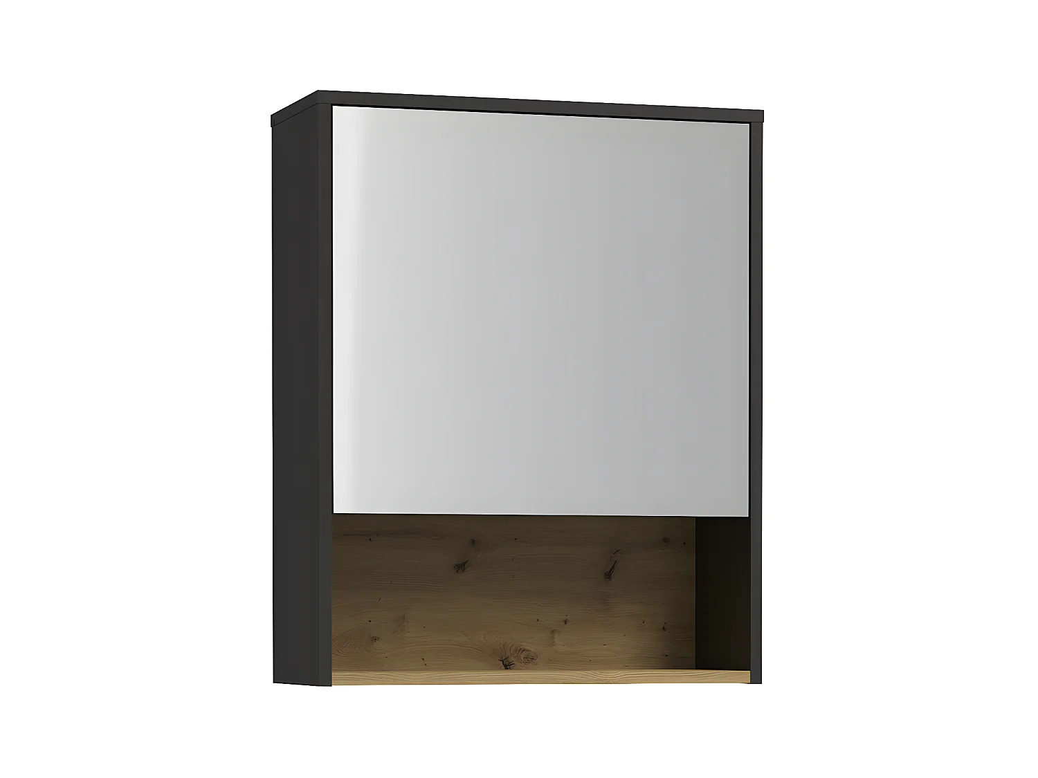 Armario de pared para el cuarto de baño antracita - 60 cm - YANGRA
