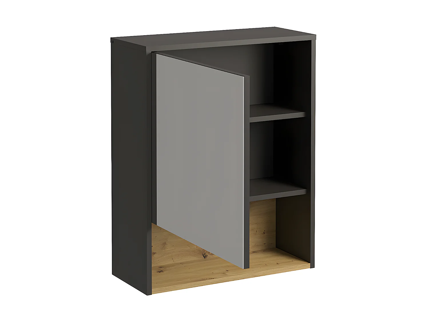 Armoire murale de salle de bain anthracite  - 60 cm - YANGRA