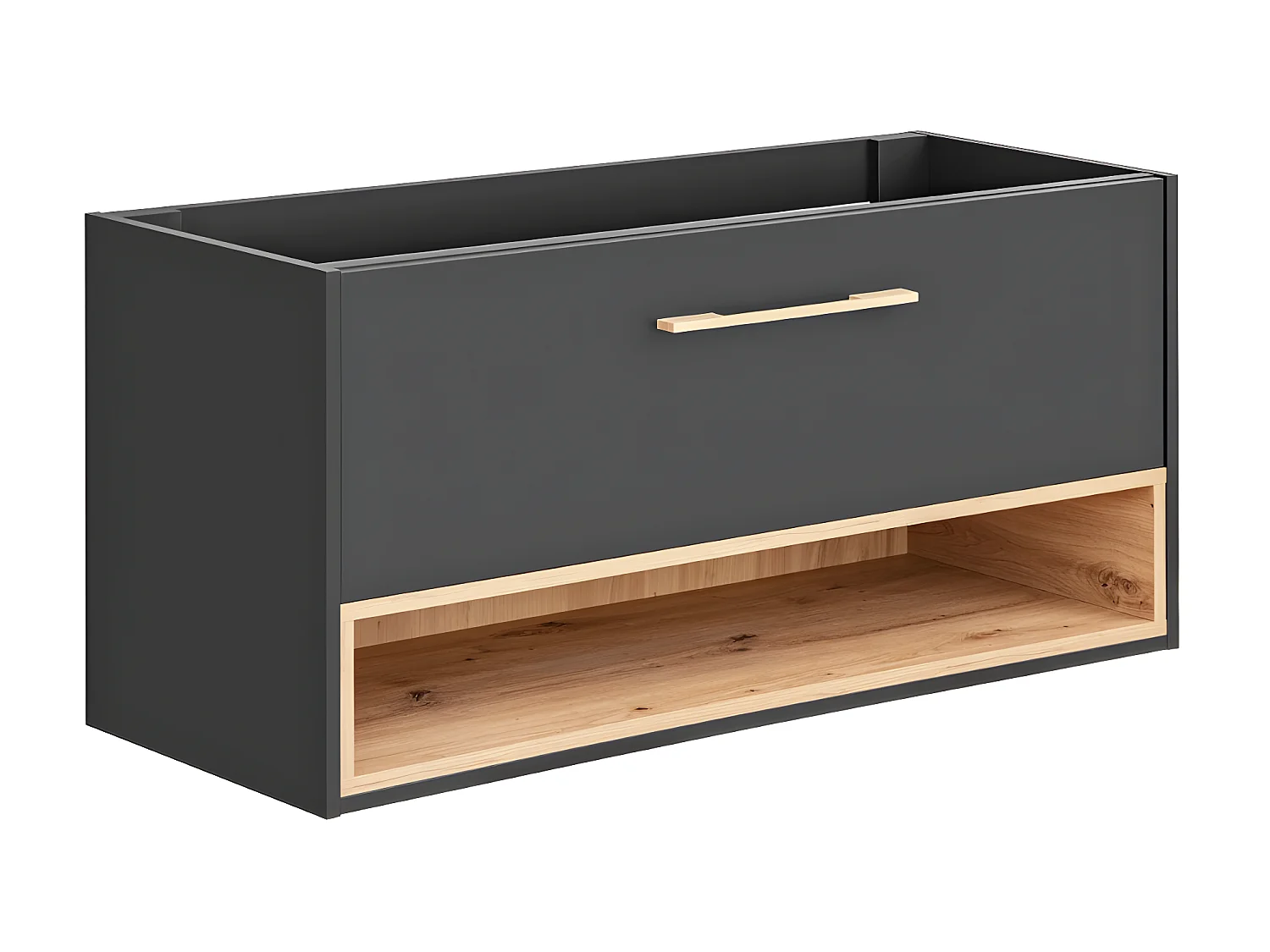 Mobile sotto lavabo sospeso antracite - 120 cm - YANGRA