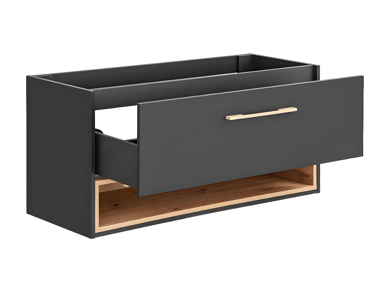 Mobile sotto lavabo sospeso antracite - 120 cm - YANGRA