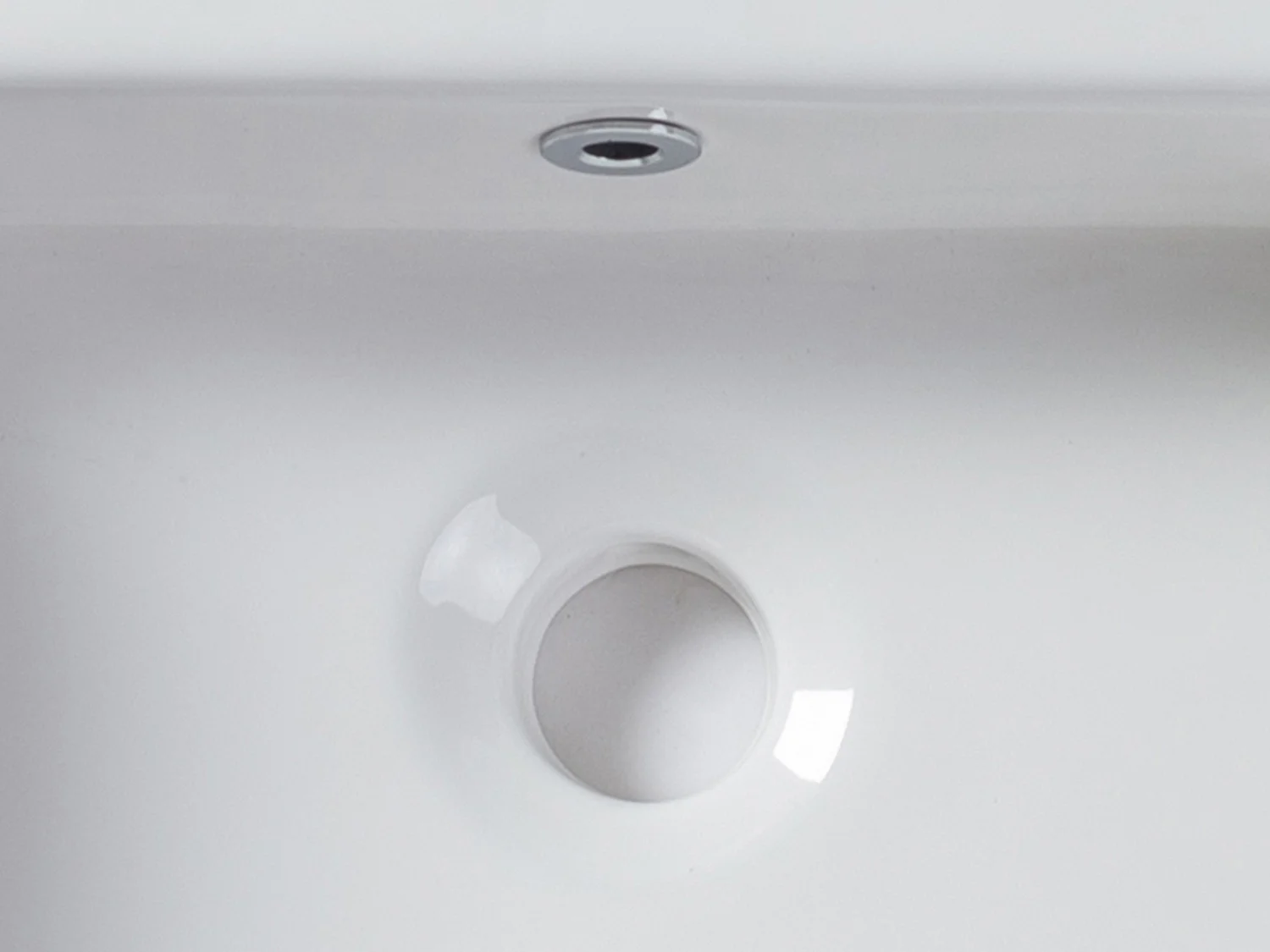 Meuble de salle de bain suspendu avec vasque carrée - Coloris naturel et anthracite - 100 cm - TIKITIKI