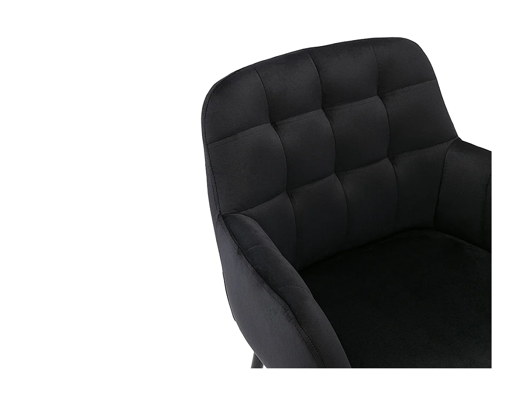 Barhocker 2er-Set - Samt & Metall - Schwarz - PEGA von Pascal MORABITO