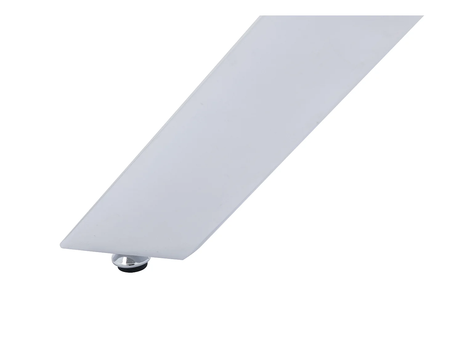 Hærdet glas- og forkromet metalkonsol - Transparent - COSIMA