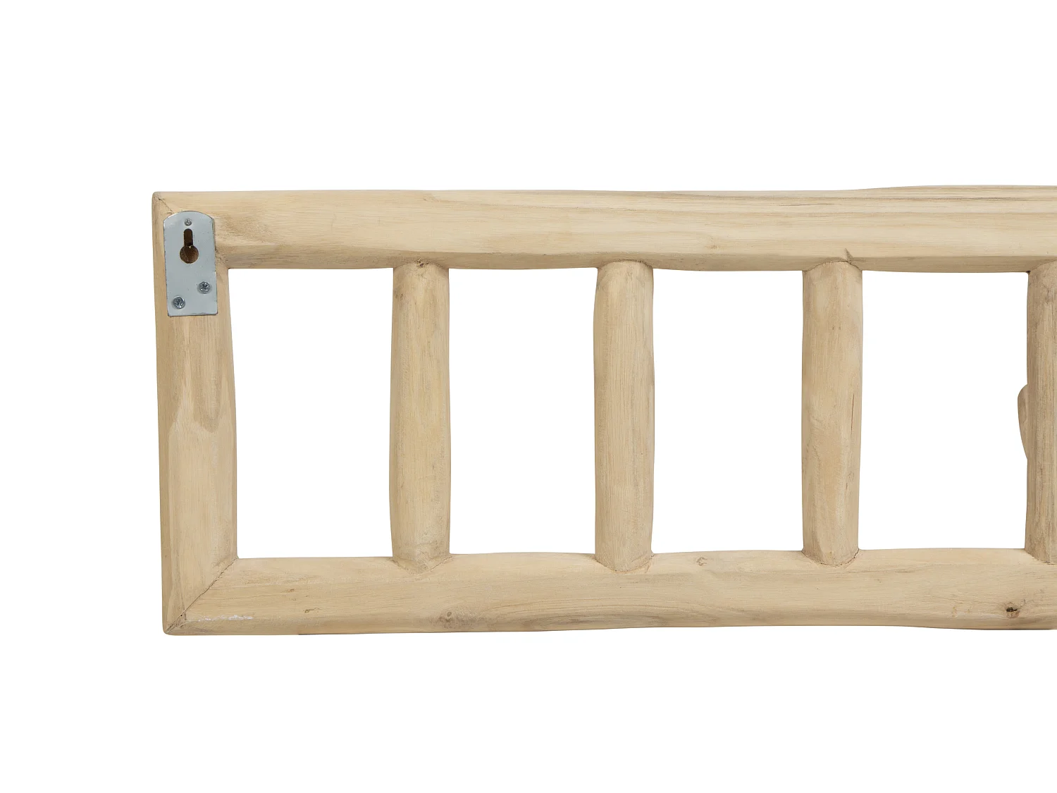 Sospensione 6 ganci L70 x P11 x H20 cm in Legno di Teak Naturale - LIPALIA