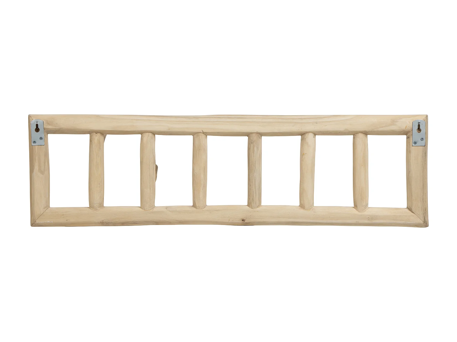 Sospensione 6 ganci L70 x P11 x H20 cm in Legno di Teak Naturale - LIPALIA