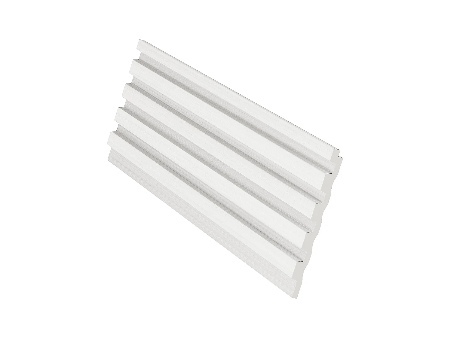 Panel mural 3D - Pack de 3,71 m² - Blanco - Juego de 8 piezas - TATIANA