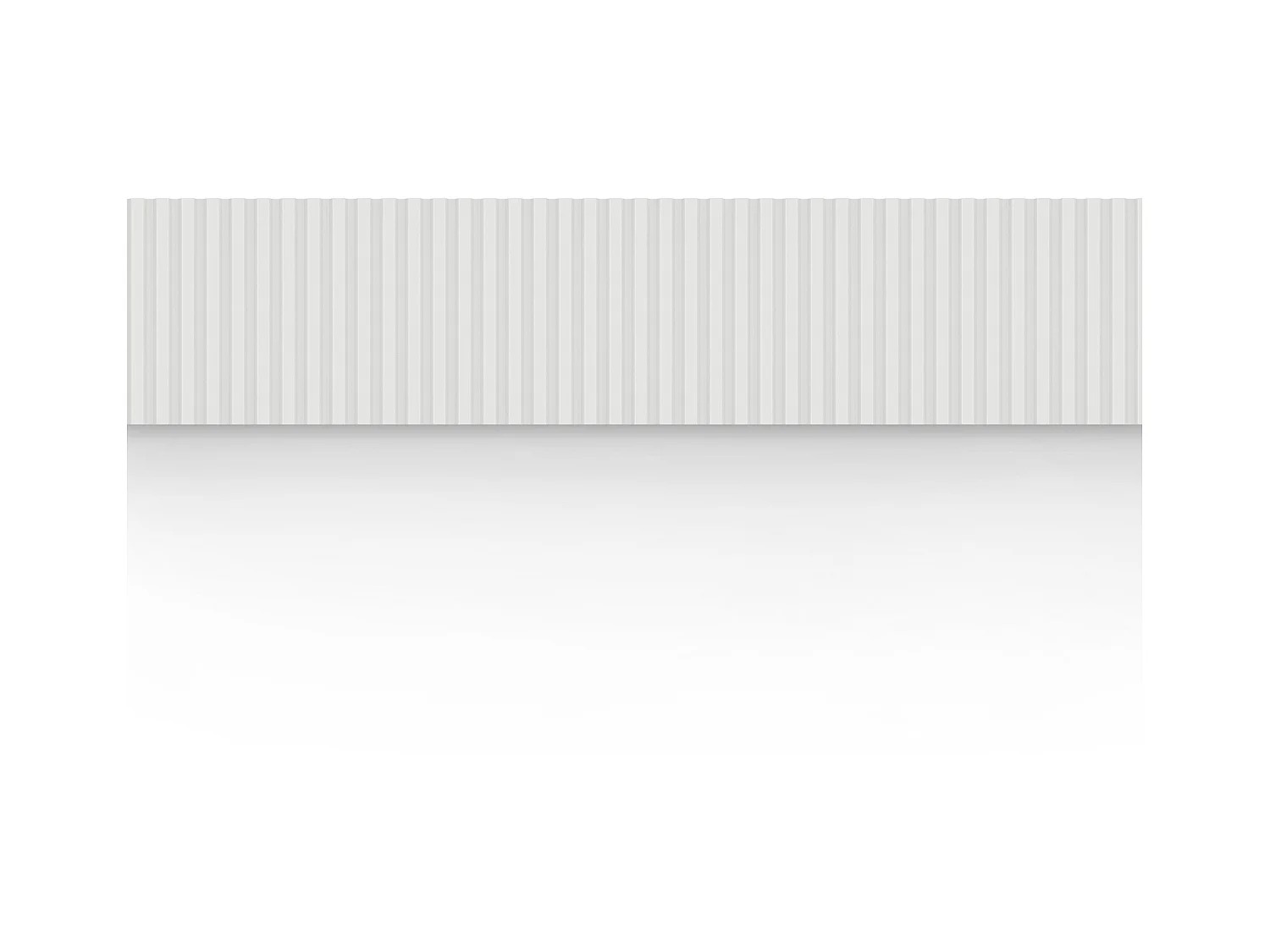 Panel mural 3D - Pack de 3,71 m² - Blanco - Juego de 8 piezas - TATIANA