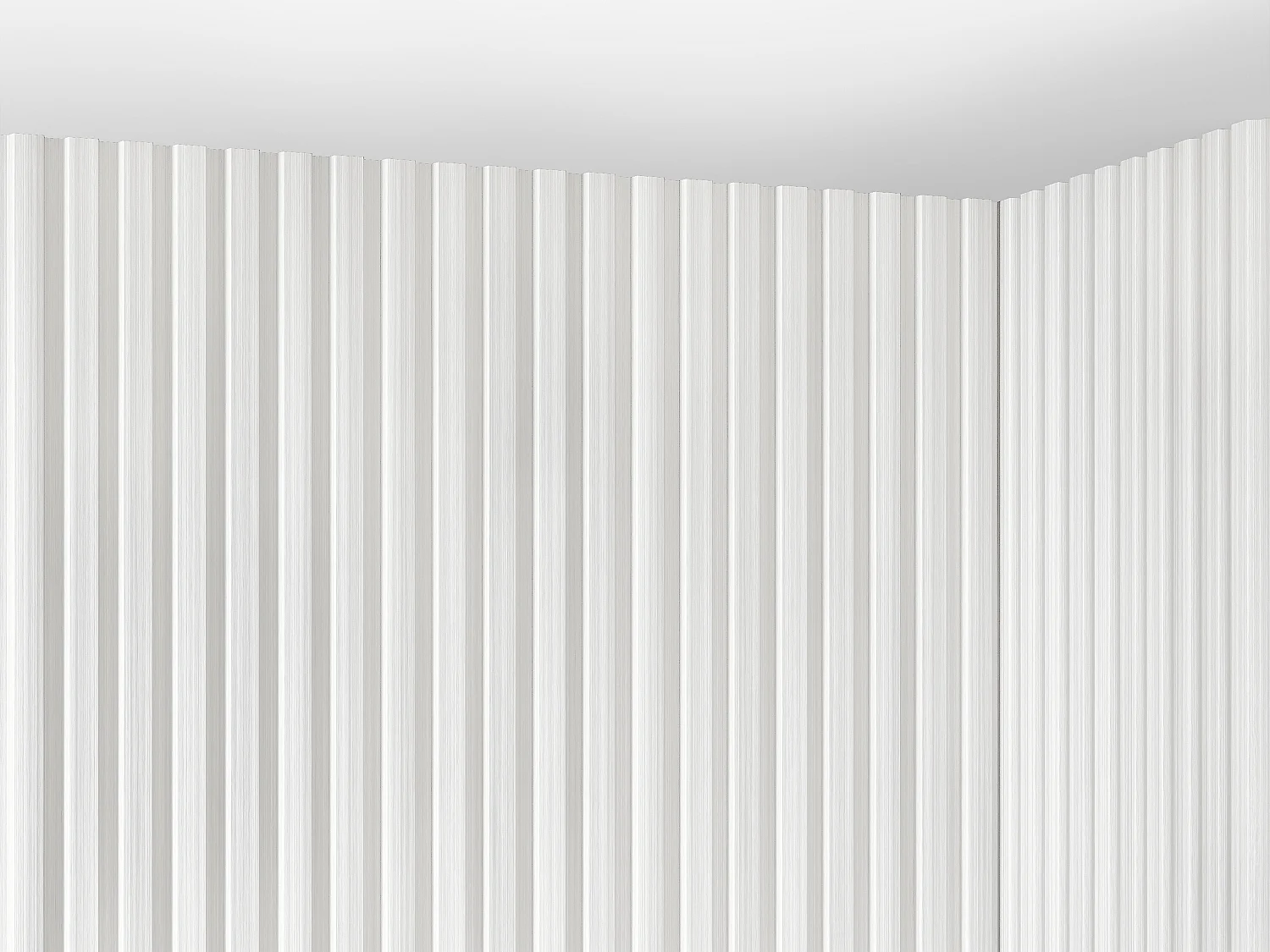 3D Wandpaneel - 1 Pack: 3,71 m² - Set aus 8 Teilen - Weiß - TATIANA