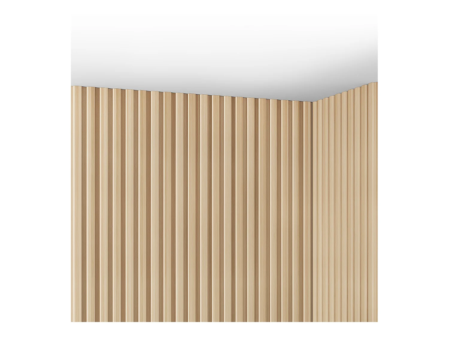 Panel mural 3D - Pack de 3,71 m² - Color madera natural claro - Juego de 8 piezas - TATIANA