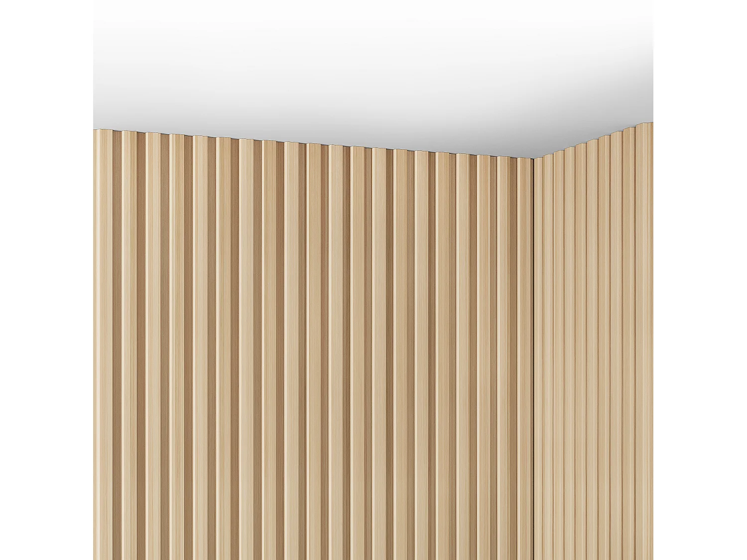 Panneau mural 3D - Pack de 3,71 m² - Coloris bois naturel clair - Lot de 8 pièces - TATIANA