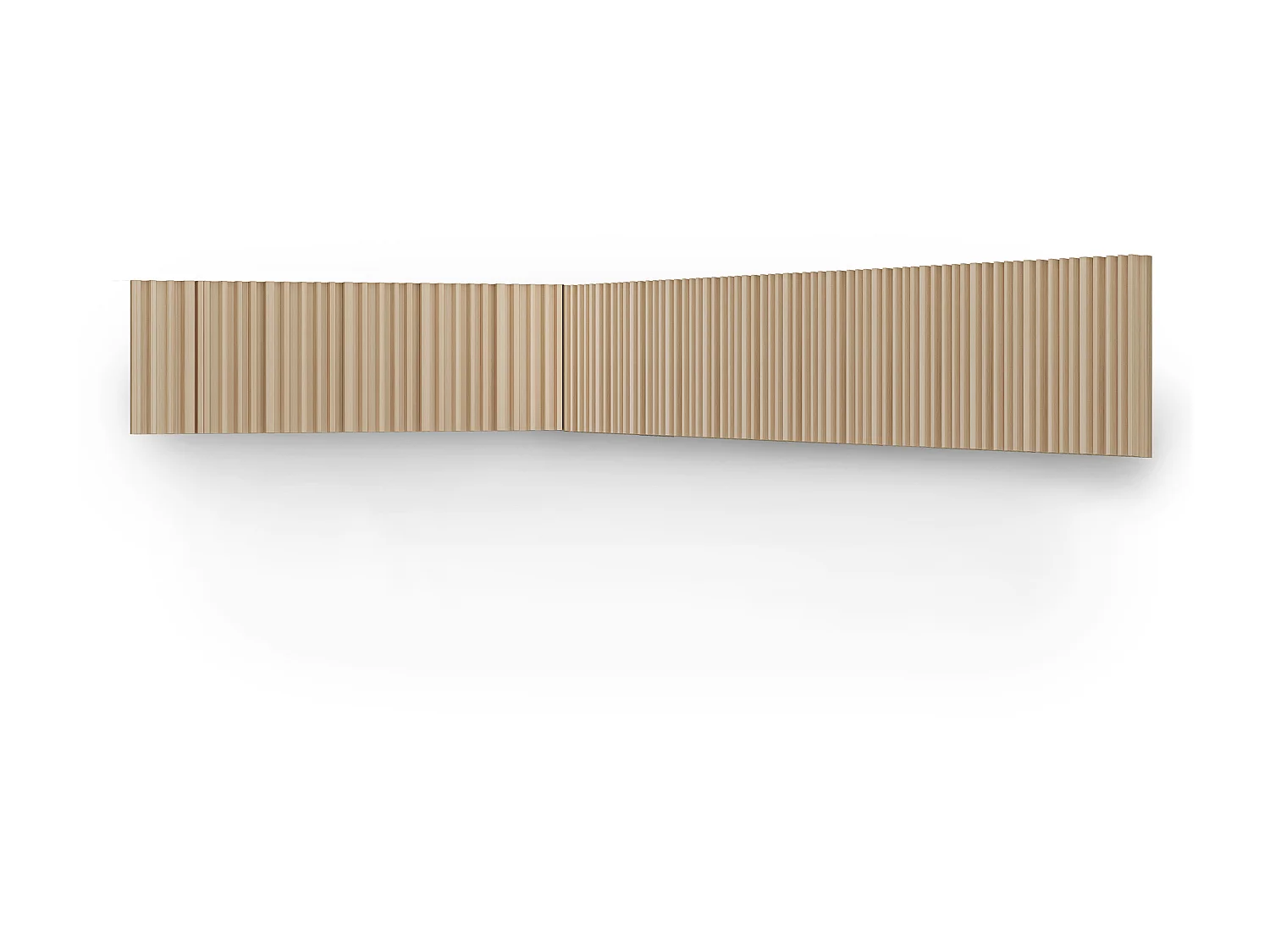 Panneau mural 3D - Pack de 3,71 m² - Coloris bois naturel clair - Lot de 8 pièces - TATIANA