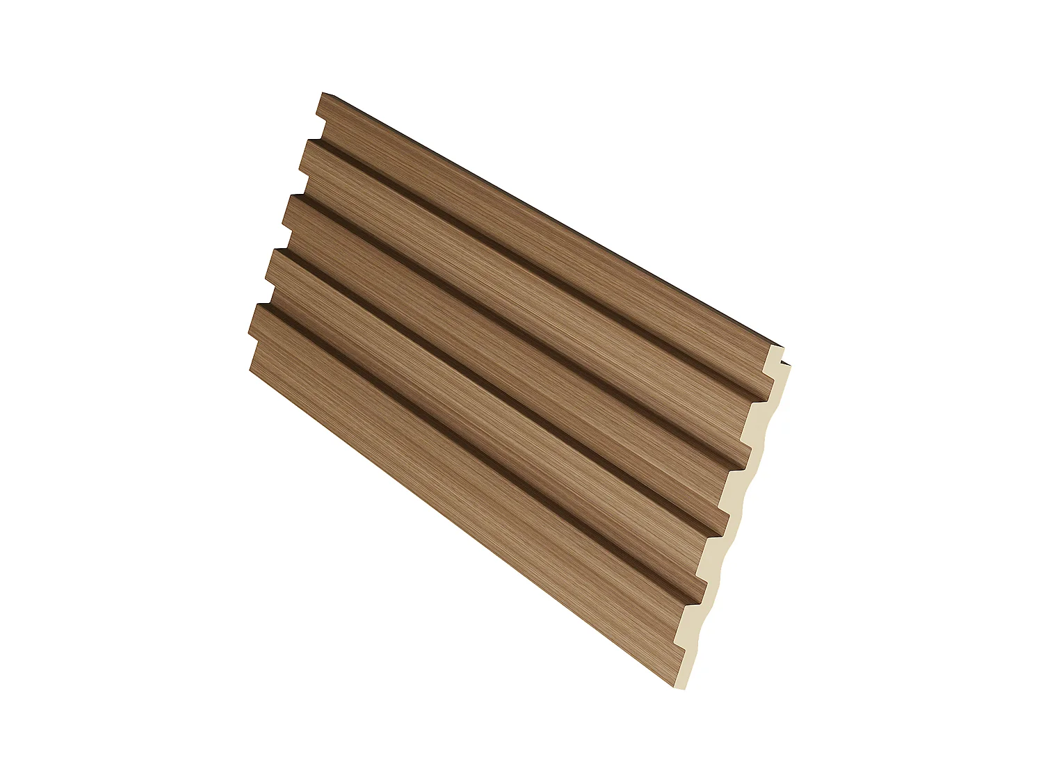 Panel ścienny 3D - Opakowanie 3,71 m² - Kolor naturalne drewno - Zestaw 8 sztuk - TATIANA