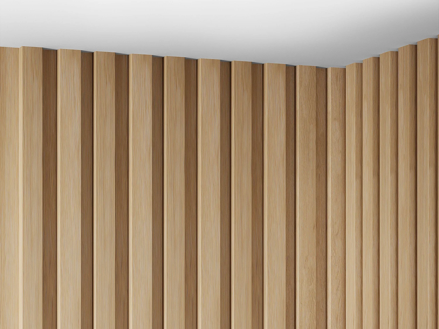 Panel ścienny 3D - Opakowanie 2,83 m² - Kolor naturalne drewno - Zestaw 8 sztuk - FLINT