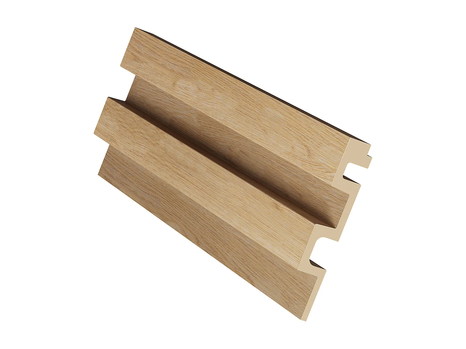 Panneau mural 3D - Pack de 2.83 m² - Coloris bois naturel - Lot de 8 pièces - FLINT