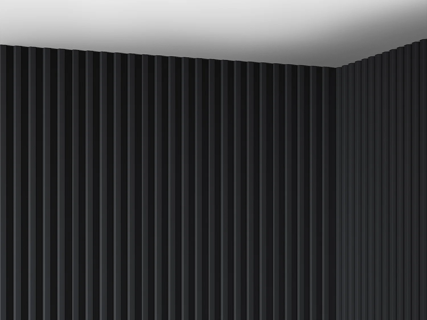 Panneau mural 3D - Pack de 2,83 m² - Noir - Lot de 8 pièces - CLINTON