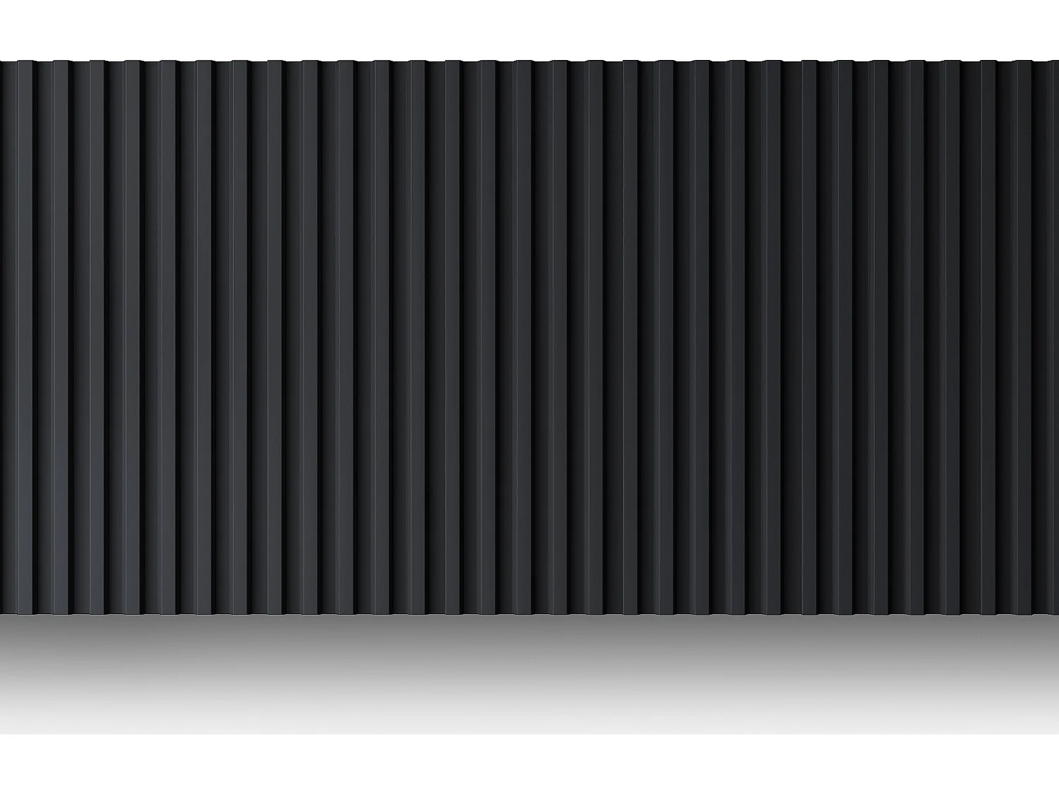 Panneau mural 3D - Pack de 2,83 m² - Noir - Lot de 8 pièces - CLINTON