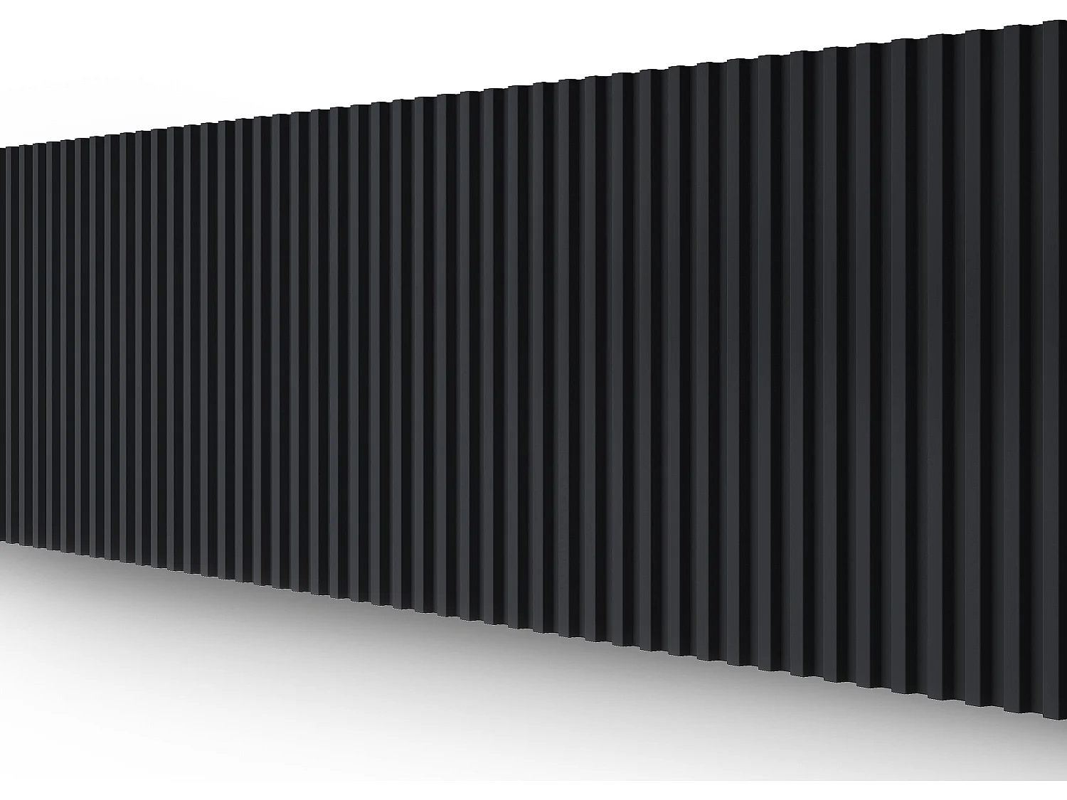 Pannello da parete 3D Set da 2,83m² Nero - Lotto di 8 pezzi CLINTON