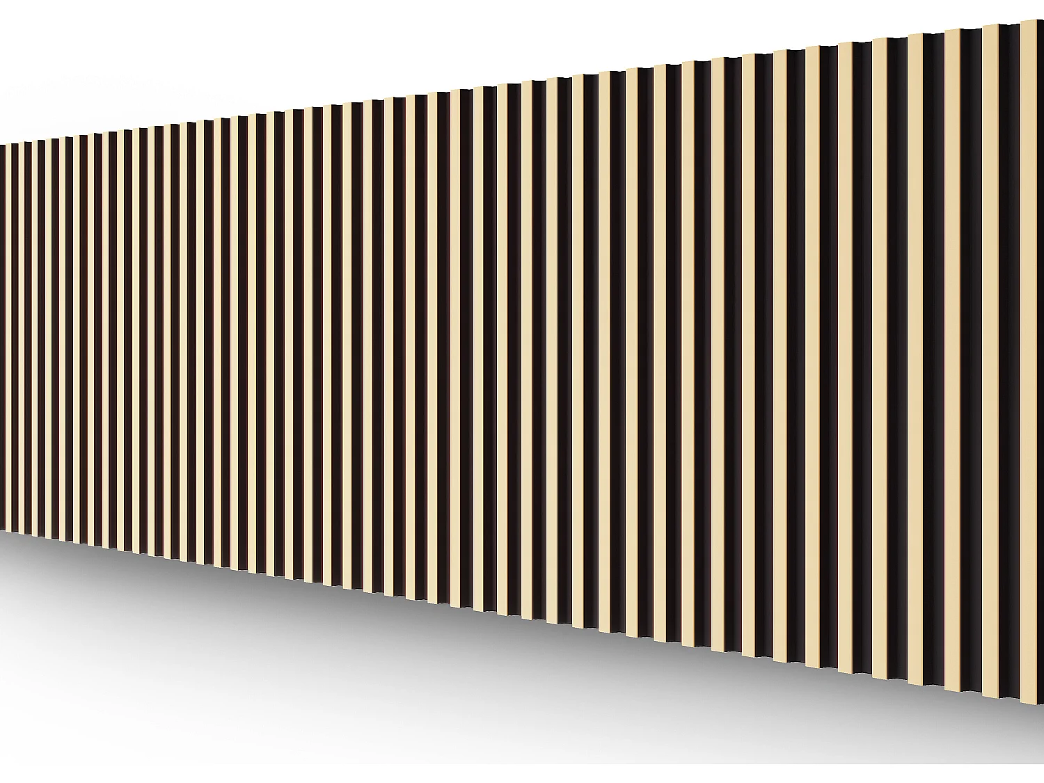 3D Wandpaneel - 1 Pack: 2,83 m² - Set aus 8 Teilen - Goldfarben & Schwarz - CLINTON