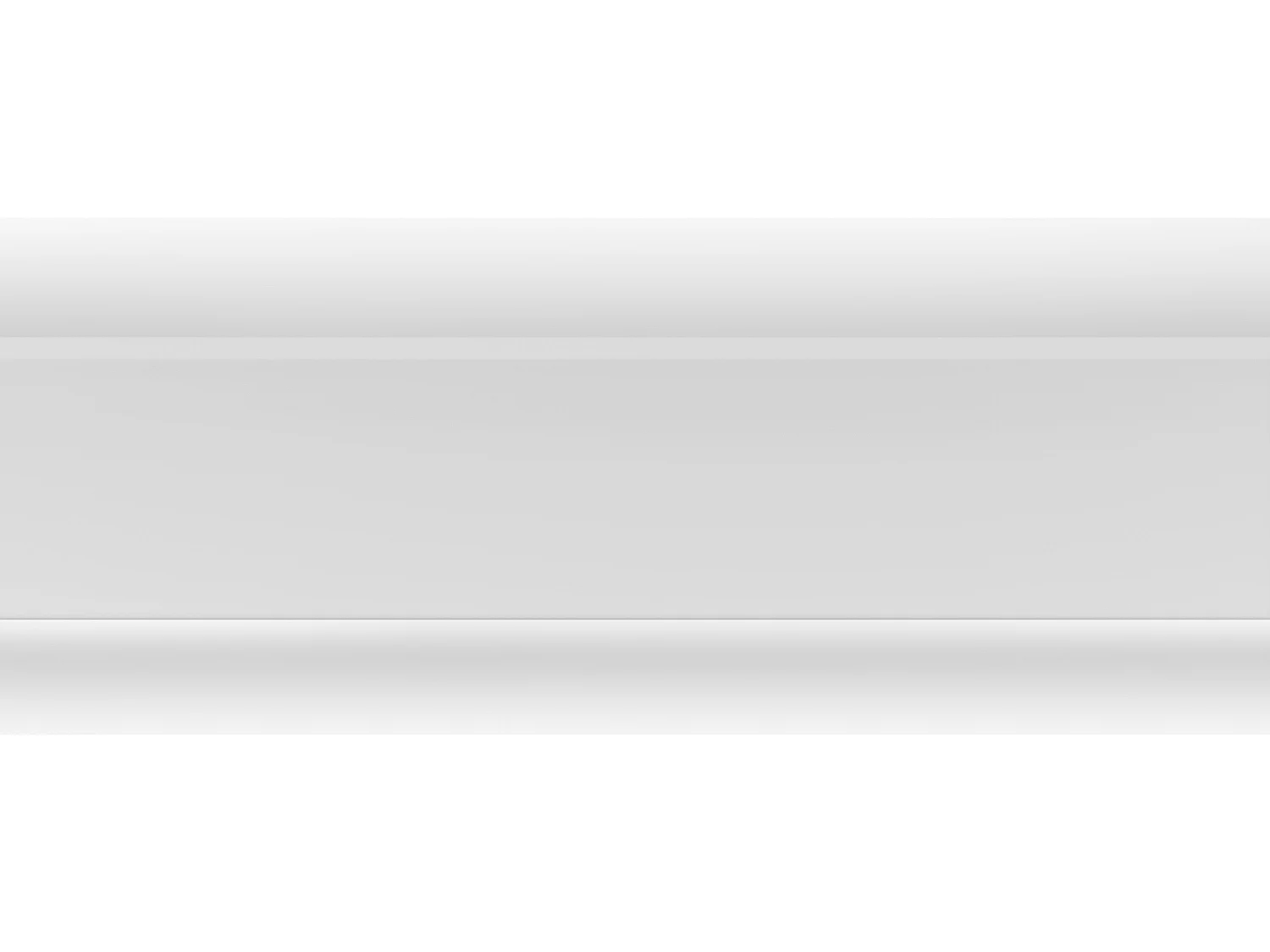 Deckenleisten 3er-Set - 290 x 9 cm - Polystyrol - Weiß - DORICA