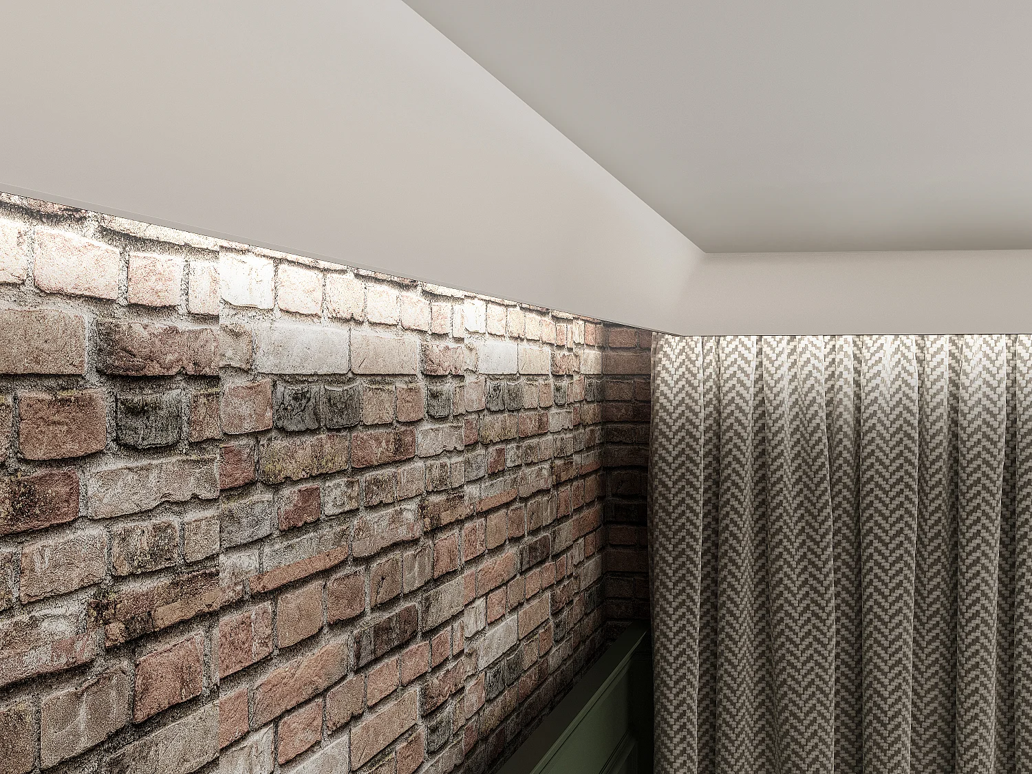 Deckenleisten 3er-Set - 290 x 9 cm - Polystyrol - Weiß - DORICA