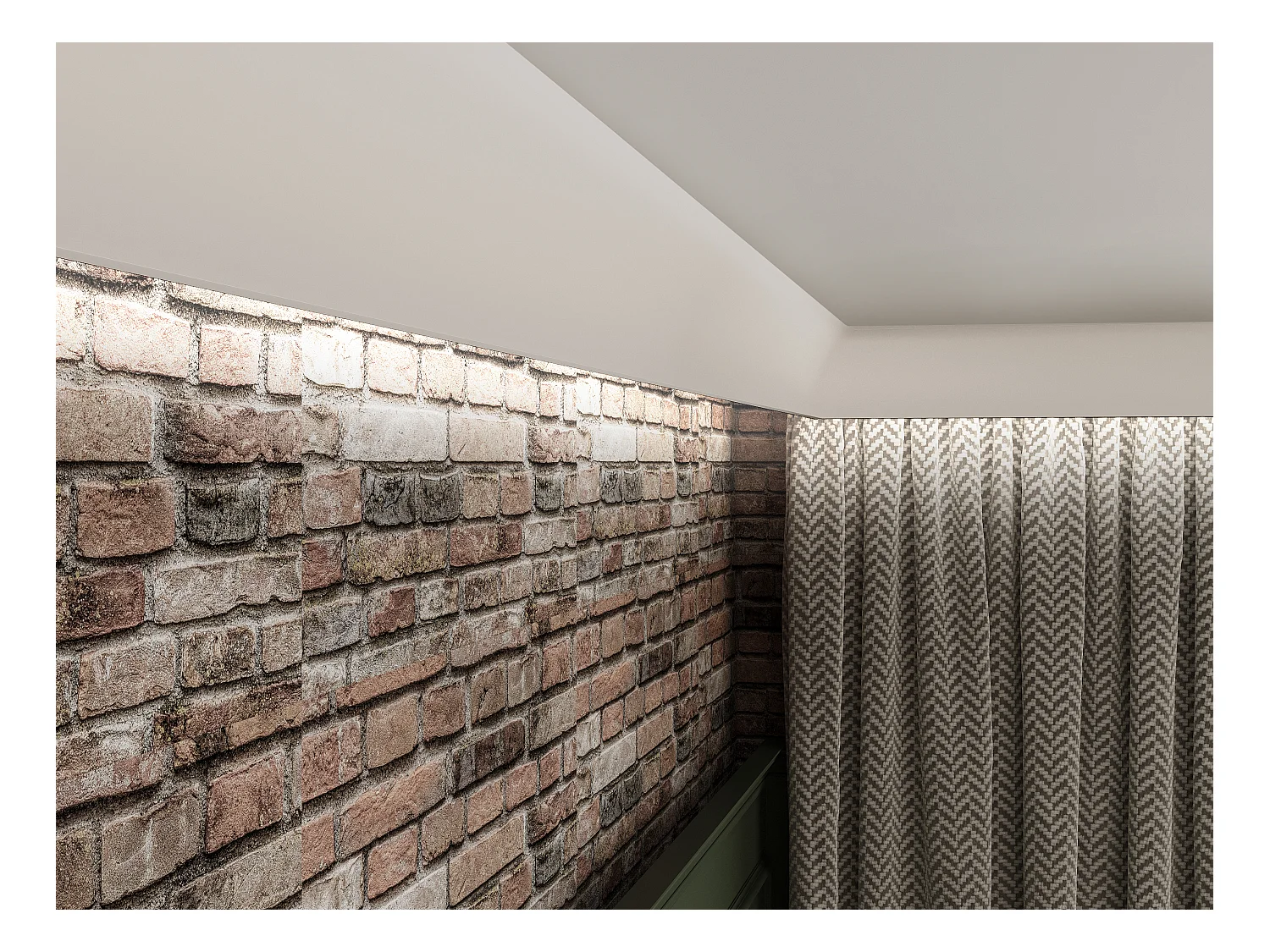 Lot de 3 corniches plafond en polystyrène L290 x l4.6 x H9 cm blanc - DORICA