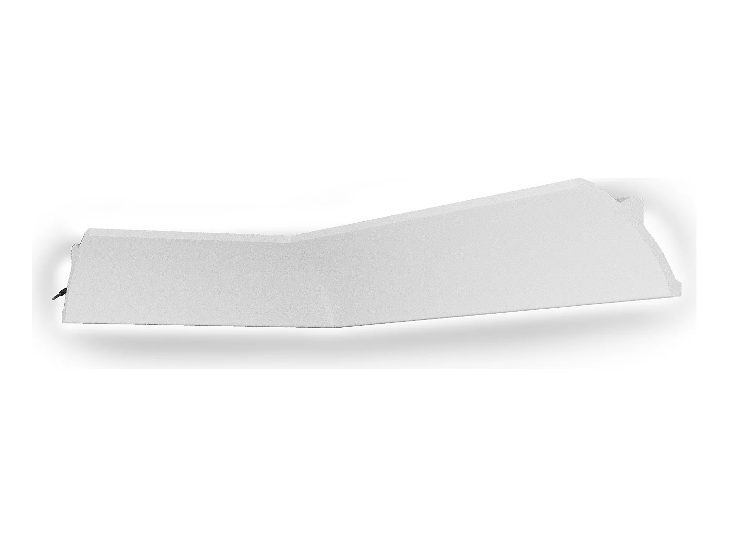 Deckenleisten 3er-Set - 290 x 9 cm - Polystyrol - Weiß - DORICA